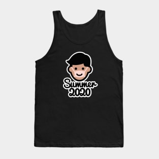 Summer 2020 face mask sun tan vacation facemask  corona boy Tank Top